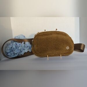 lululemon athletica Brown Fleece Crossbody Bag